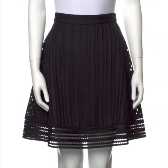 J. Crew Dresses & Skirts - J. Crew striped eyelet skirt in black